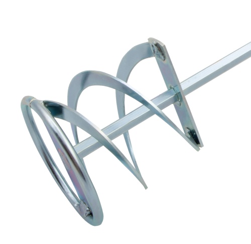 Миксер для красок и штукатурных смесей, 80 х 400 мм, оцинкованный, шестигранный хвостовик 8 мм Denzel фото 2