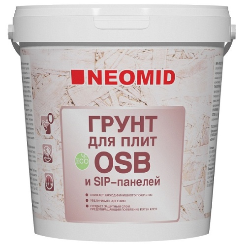 Грунтовка акрилатная Neomid для OSB-плит 14 кг Грунтовка акрилатная Neomid для OSB-плит 14 кг