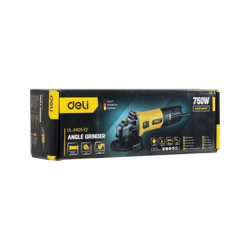 Угловая шлифмашина сетевая DELI DL-JM125-E2 (750Вт, 125мм, 12000об/мин, картон) 166255 фото 11 Угловая шлифмашина сетевая DELI DL-JM125-E2 (750Вт, 125мм, 12000об/мин, картон) 166255 фото 11