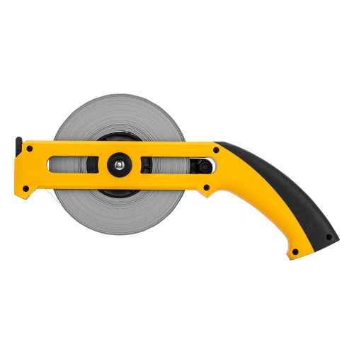 Рулетка геодезическая 50 м х 13 мм, открытый корпус, металлическая лента Denzel фото 3