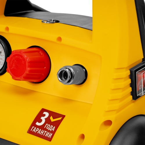 Компрессор воздушный безмасляный РС 1/6-180,1, 1 кВт, 180 л/мин, 6 л Denzel фото 15