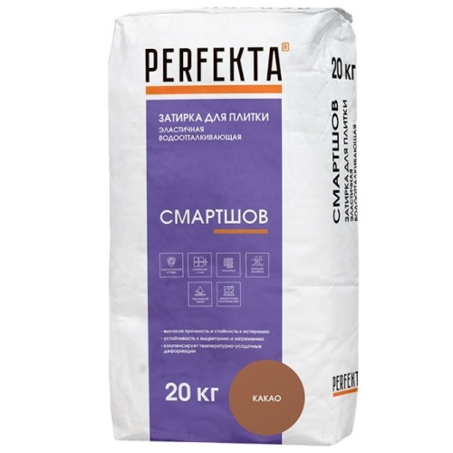 Затирка цементная для швов Perfekta Смартшов какао 20 кг Затирка цементная для швов Perfekta Смартшов какао 20 кг