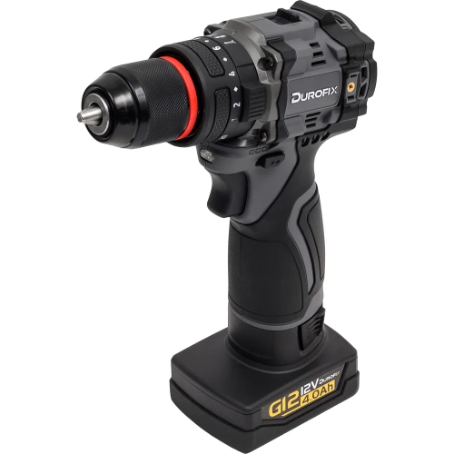 Аккумуляторная ударная дрель - шуруповерт Durofix 3/8 12В 1 АКБ 4,0Ач+ЗУ RK12136-PM фото 6 Аккумуляторная ударная дрель - шуруповерт Durofix 3/8 12В 1 АКБ 4,0Ач+ЗУ RK12136-PM фото 6