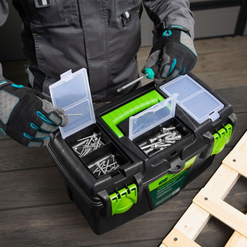 Ящик для инструментов 18 ”, с органайзерами Сибртех фото 12