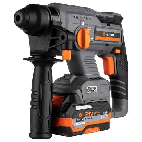 Бесщеточный перфоратор Anycons AC-H408 SDS+, 2 Дж, 21В, 1 акб, AC-H4081 5345431 Бесщеточный перфоратор Anycons AC-H408 SDS+, 2 Дж, 21В, 1 акб, AC-H4081 5345431