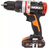 Аккумуляторная бесщеточная ударная дрель-шуруповерт WORX WX354