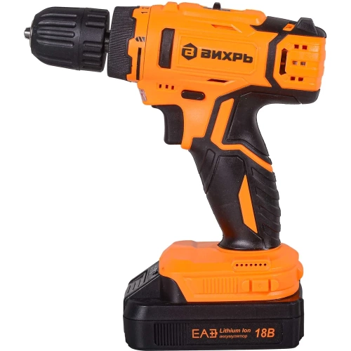 Аккумуляторная дрель-шуруповерт Вихрь ДА-18Л-2КА 72/14/25 фото 4