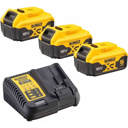 Аккумуляторный набор Dewalt DCK551P3T, 18 В: дрель + шуруповерт + пила + лобзик + фонарь, с 3 АКБ 5 Ач и ЗУ, в 2 кейсах TSTAK DCK551P3T-QW фото 8