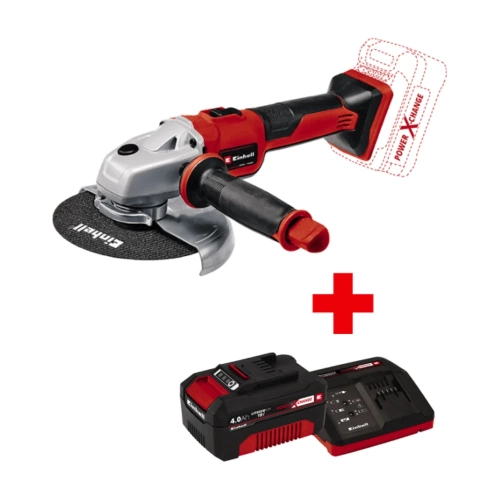 Шлифмашина угловая аккумуляторная Einhell PXC (TE-AG) AXXIO 18/150 Li BL + 1 акк.4 Ач + ЗУ 3 А 4431144SET Шлифмашина угловая аккумуляторная Einhell PXC (TE-AG) AXXIO 18/150 Li BL + 1 акк.4 Ач + ЗУ 3 А 4431144SET