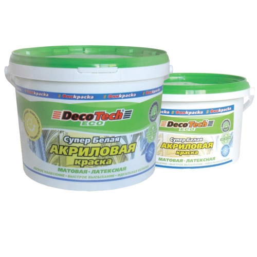 Краска акриловая DecoTech Eco 14 кг фото 3