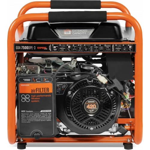Бензиновый генератор с функцией Dual Power Daewoo GDA 7500DPE-3 фото 7