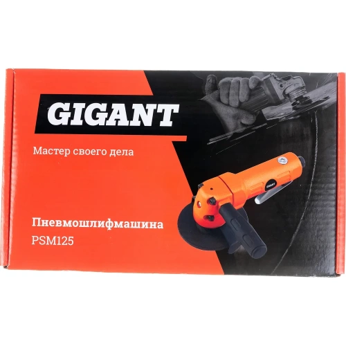 Пневмошлифмашина (диск 125 мм; посадочный 22.2 мм, М10) Gigant PSM125 фото 6
