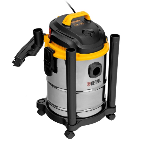 Пылесос строительный SVC15, 1200 Вт, бак 15 л, шланг 2 м Denzel фото 3