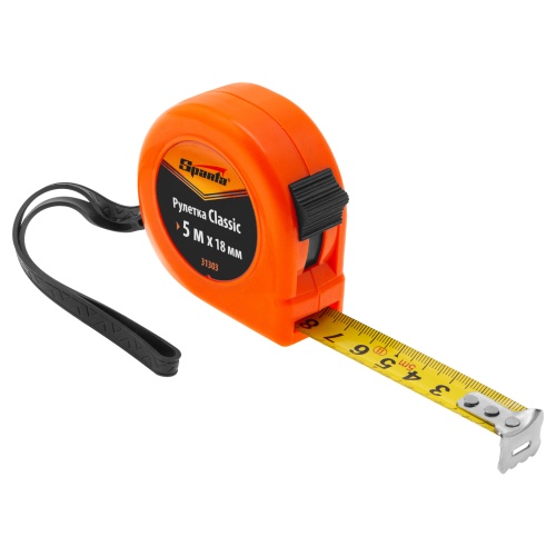 Рулетка Classic,5 м х 18 мм,пластиковый корпус Sparta фото 3 Рулетка Classic,5 м х 18 мм,пластиковый корпус Sparta фото 3