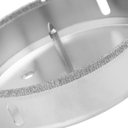 Сверло по керамической плитке и стеклу, 110 х 55 мм, шестигранный хвостовик, с центрующим сверлом Сибртех фото 5