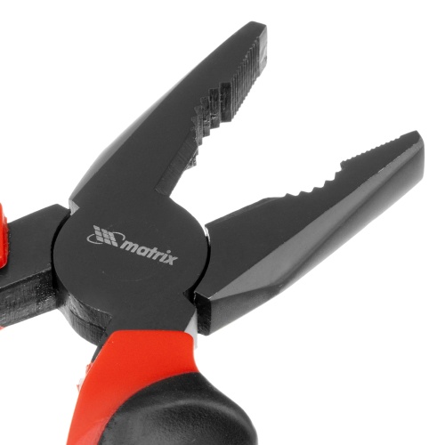 Плоскогубцы комбинированные Black Nickel, 160 мм, двухкомпонентные рукоятки Matrix фото 4