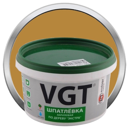 Шпатлевка акриловая по дереву VGT Экстра Лиственница 1 кг