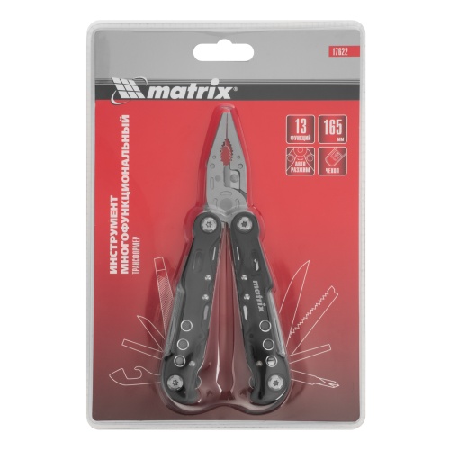 Трансформер, 13 функций, авторазжим, в чехле, 165 мм Matrix фото 19