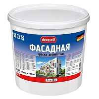 Краска фасадная Pufas Decoself ФК A морозостойкая белая 15 л/23,1 кг