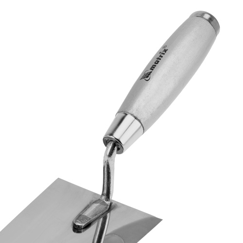 Кельма из нержавеющей стали, 140 х 82 мм, деревянная ручка Matrix фото 5