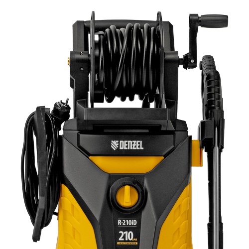 Моечная машина высокого давления R-210iD, 2600 Вт, 210 бар, 8.0 л/мин, асинхронный двигатель, барабан Denzel фото 7