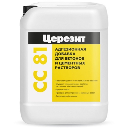 Добавка для цементных растворов и бетонов Ceresit CC 81 адгезионная 10 л