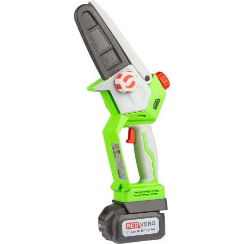 Пила-мини цепная аккумуляторная бесщеточная REDVERG RD-C18BLK/U 6686445 фото 3 Пила-мини цепная аккумуляторная бесщеточная REDVERG RD-C18BLK/U 6686445 фото 3