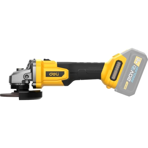 Бесщеточная угловая шлифмашина DELI аккумуляторная DC602Z (Без АКБ и ЗУ, диск 125мм, 3 скорости, картон) 162785 фото 7