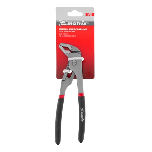 Клещи, 165 мм, переставные, обливные рукоятки Matrix фото 6