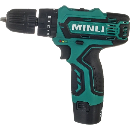 Аккумуляторная дрель-шуруповерт MINLI 10mm 22N.m Li-ion 12Vx2 DC102.3 фото 5