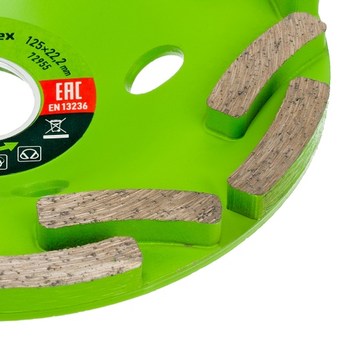 Чашка алмазная зачистная 125 мм, двухрядная Сибртех фото 5