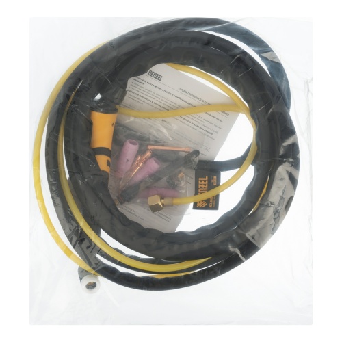 Горелка сварочная TIG WP17V, прямое подключение к баллону, 4 метра Denzel фото 12