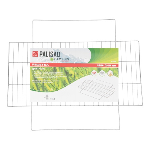 Решетка-гриль 480х240 мм, хромированная, Camping Palisad фото 6