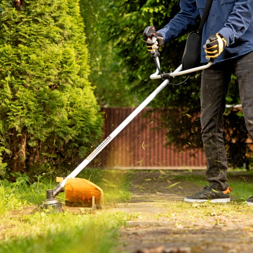 Триммер бензиновый DTL-43, 43 см3, неразъемная штанга, состоит из 2 частей Denzel фото 26