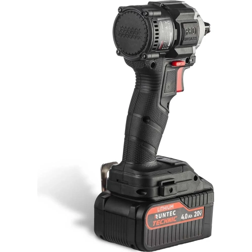 Ударный аккумуляторный гайковерт RUNTEC TECHNIC 1/2, 20 В, 2x4 Ач, 300 Нм RT-IW300T фото 4