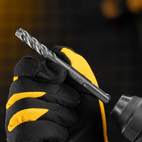 Бур по бетону, цельная крестовая пластина, 10x115 мм, SDS PLUS Denzel фото 7