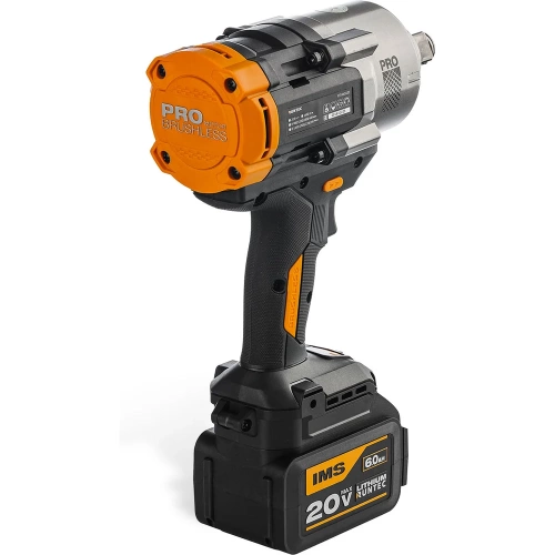 Гайковерт ударный RUNTEC PRO аккумуляторный 3/4, 20В, 2х6Ач, 1600Нм RT-IW1600 фото 3