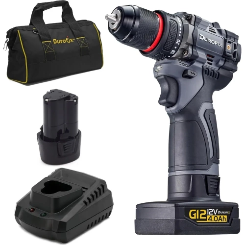 Аккумуляторная ударная дрель - шуруповерт Durofix 3/8 12В 1 АКБ 4,0Ач+ЗУ RK12136-PM фото 3 Аккумуляторная ударная дрель - шуруповерт Durofix 3/8 12В 1 АКБ 4,0Ач+ЗУ RK12136-PM фото 3