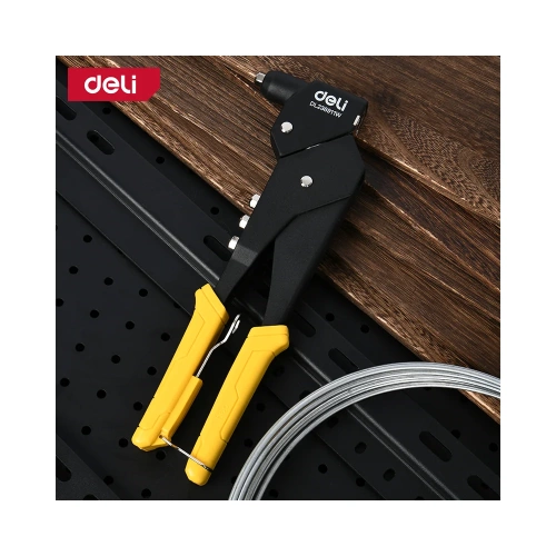 Ручной заклепочник поворотный DELI 260мм DL236911W (поворот 0-360 град, диаметр 2,4/ 3,2/ 4,0/ 4,8 мм) 167848 фото 4 Ручной заклепочник поворотный DELI 260мм DL236911W (поворот 0-360 град, диаметр 2,4/ 3,2/ 4,0/ 4,8 мм) 167848 фото 4