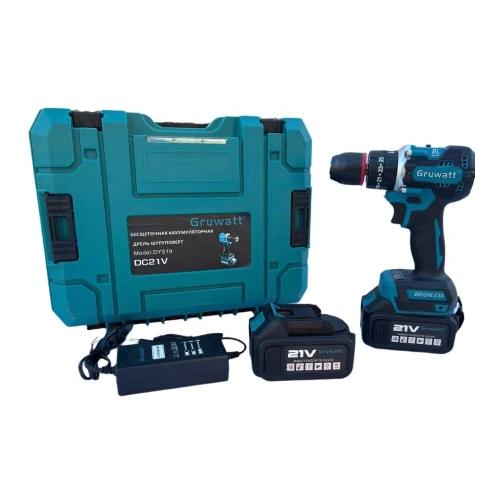 Бесщеточная ударная дрель-шуруповерт Gruwatt DYS19 фото 7