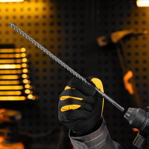 Бур по бетону, цельная крестовая пластина, 8x315 мм, SDS PLUS Denzel фото 7