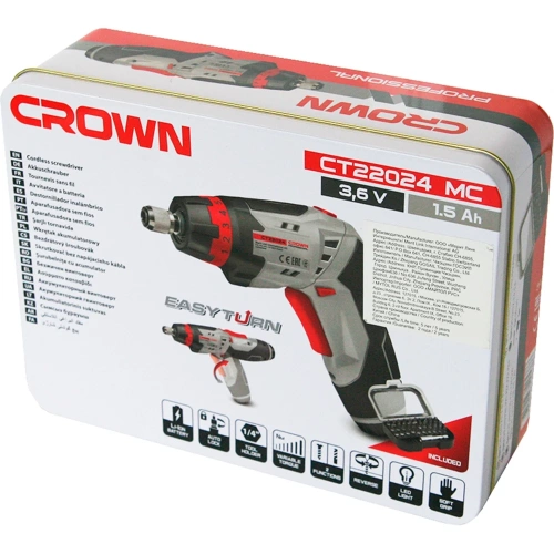 Аккумуляторный шуруповерт Crown CT22024 MC фото 9 Аккумуляторный шуруповерт Crown CT22024 MC фото 9