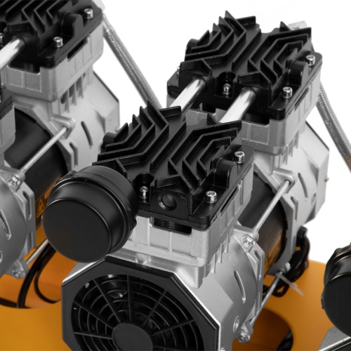 Компрессор безмасляный, малошумный  DLS 2250/100, 2250 Вт, 3x750, 100 л, 410 л/мин блок управления/ Denzel фото 13