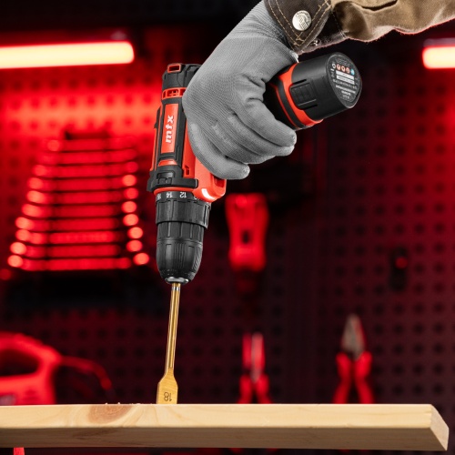 Дрель-шуруповерт аккумуляторная CDS-12, Li-Ion, 12 В// MTX фото 29