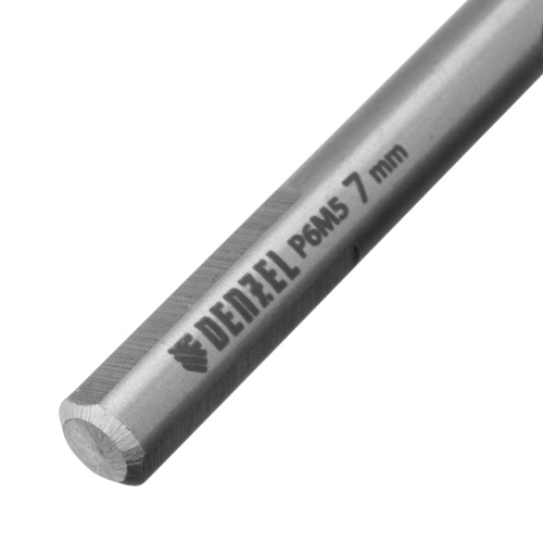 Сверло спиральное по металлу 7,0 x 109 мм, Р6М5, Golden Tip  Denzel фото 4