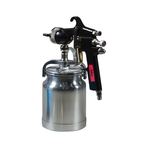 Набор пневмоинструмента FUBAG Basic S1000 3 предмета, краскораспылитель с нижним бачком 1 л, спиральный шланг 5 м, доп. сопло 2 мм с воздушной головкой и иглой 120111 фото 3