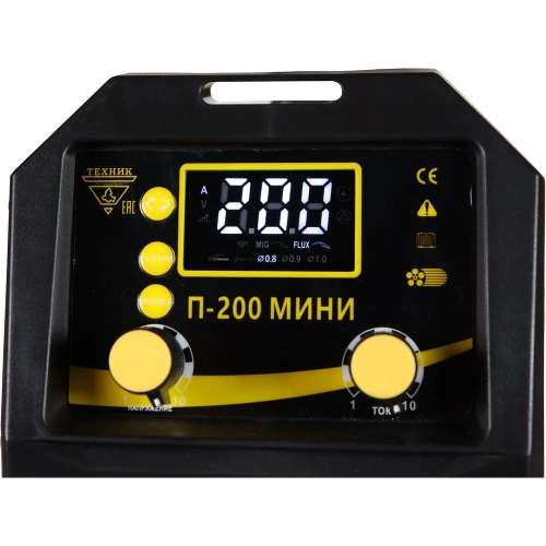 Полуавтомат ТД Техник ТЕХНИК П-200 МИНИ 200А 60%ПН 1кг СО2+ММА цифр. табло, съемная горелка, масса ,кабель 11 фото 6 Полуавтомат ТД Техник ТЕХНИК П-200 МИНИ 200А 60%ПН 1кг СО2+ММА цифр. табло, съемная горелка, масса ,кабель 11 фото 6