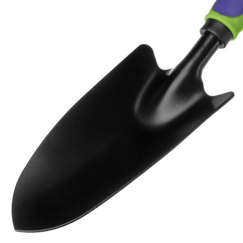 Совок посадочный широкий, 85х335 мм, стальной, обрезиненная эргономичная рукоятка, LSR1, Palisad фото 5