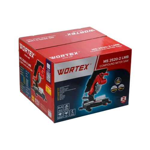 Торцовочная пила комбинированная WORTEX MS 2520-2 LMB в кор. 1329583 фото 9 Торцовочная пила комбинированная WORTEX MS 2520-2 LMB в кор. 1329583 фото 9