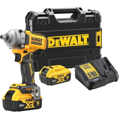 Аккумуляторный гайковерт Dewalt DCF892P2T, 18 В, 1084 Нм, 3250 уд/мин, с 2 АКБ 5 Ач и ЗУ, в кейсе TSTAK DCF892P2T-QW фото 3